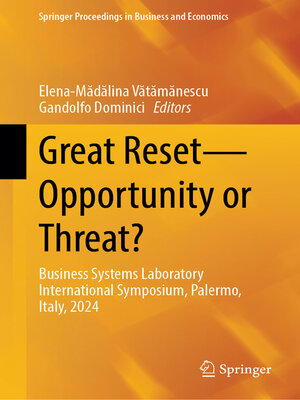 cover image of Great Reset—Opportunity or Threat?